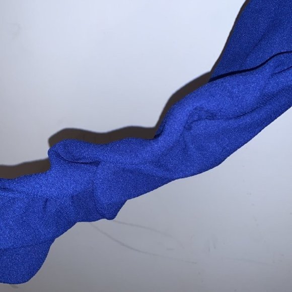 Mine Royal Blue Lightweight Single Breast Blazer Mod Sleeves Size Medium - Picture 5 of 8